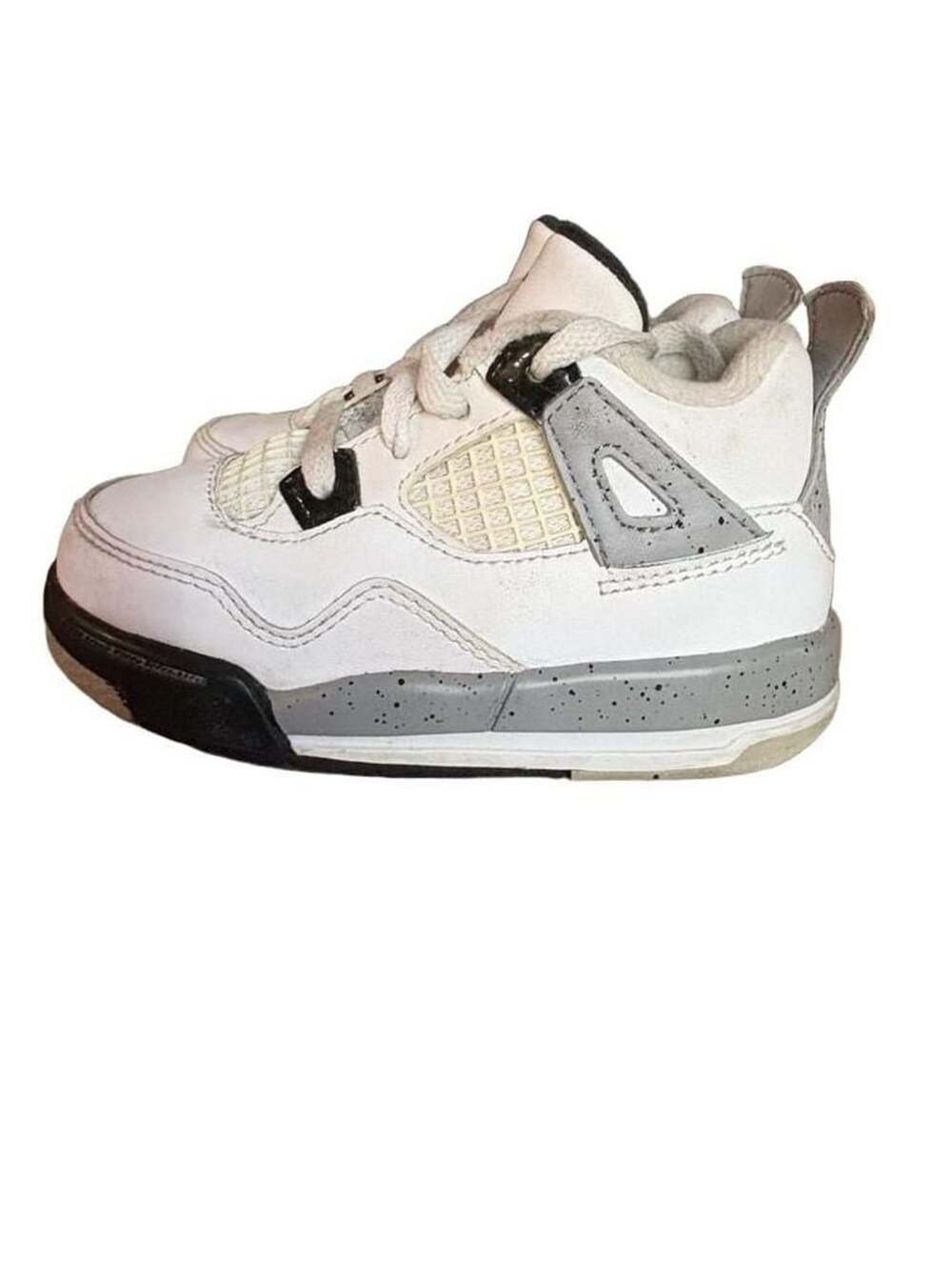 Nike Air Jordan 4 Retro OG White Cement Toddler Size 6C